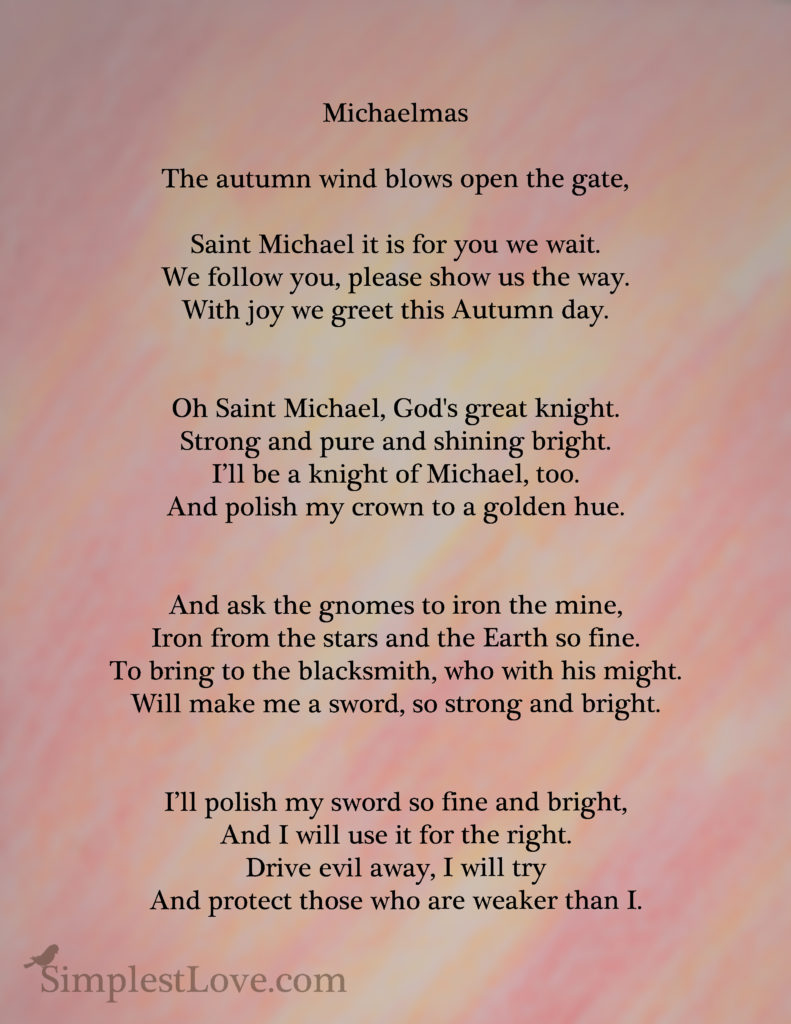 Michaelmas Verse